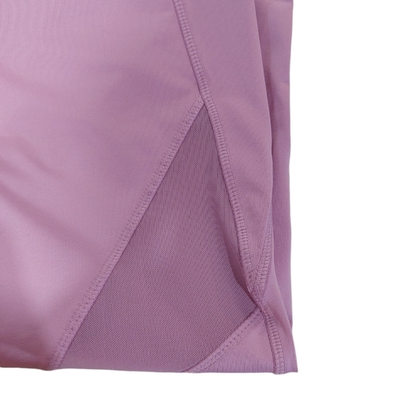 Forever 21 womens purple leggings size large like new fitted mesh inserts - Picture 3 of 8